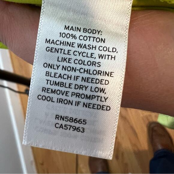 New BP Neon Lime Green Drawstring Cotton Shorts Women's size S - Picture 3 of 3